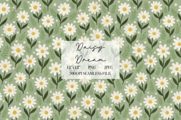 Download Daisy Flowers Spring Seamless Pattern - Pattern Collection