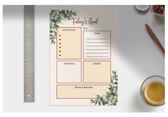 Download Minimalist Daily Planner, Todays Goal - Minimalist daily planner Collection