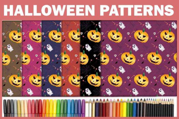 Download Pumpkin &amp; Ghost Pattern Halloween Theme - Premium Resources