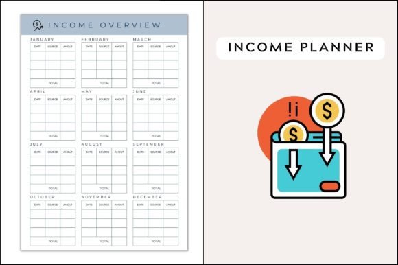 Download Income Tracker Planner Printable - Income Collection