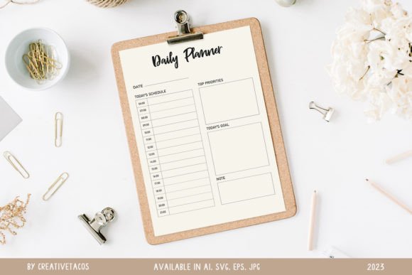 Download Minimalist Daily Planner SVG - Minimalist daily planner Collection