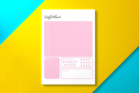 Download Canva Daily Planner, KDP Pink - Canva daily planner Collection