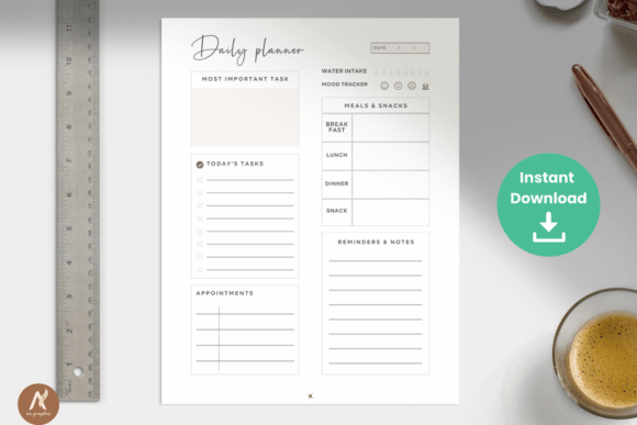 Download Minimalist Daily Planner 2023 Bundle - Minimalist daily planner Collection