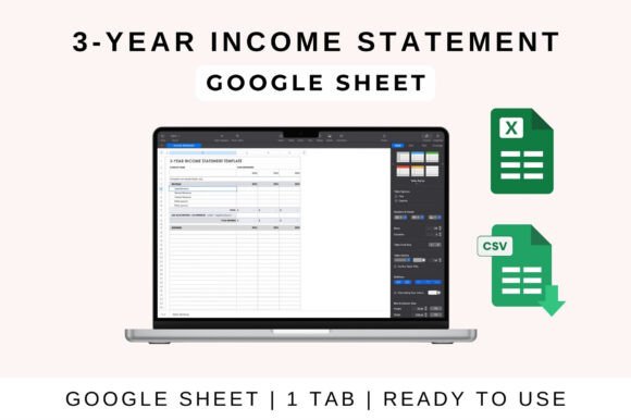 Download 3-Year Income Statement Template - Income Collection
