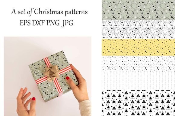 Download Christmas Patterns EPS. Christmas Tree - Pattern Collection