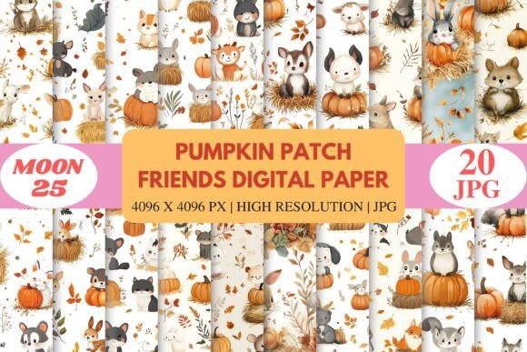 Download Pumpkin Patch Friends Paper Pack - Premium Bundle
